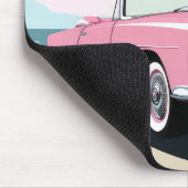 Individuelle Name Pink Classic Car Mousepad (Ecke)