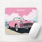 Individuelle Name Pink Classic Car Mousepad (Mit Mouse)