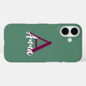 Individuelle Name Pink iPhone 16 Fall Case-Mate iPhone Hülle (Rückseite (Horizontal))