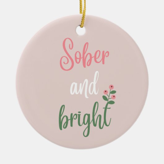 Individuelle Name Pink Pastel Sober Weihnachtsgesc Keramik Ornament (Vorne)