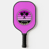 Individuelle Name Pink Pickleball Schläger (Rückseite)