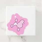 Individuelle Name Pink Poodle Geschenkanhänger (Beispiel)
