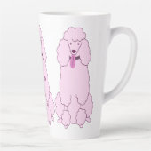 Individuelle Name Pink Poodles Milchtasse (Rechts)