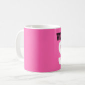 Individuelle Name PINK V01B Kaffeetasse (Vorderseite Links)