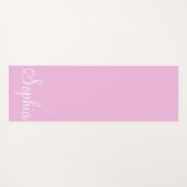 Individuelle Name Pink Yoga Mat Yogamatte (Vorderseite (Horizontal))