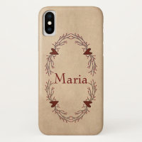 Individuelle Name Pip Berry Hearts iPhone X Fall
