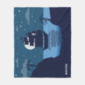 Individuelle Name Pirate Ship Fleece Decke (Vorderseite)