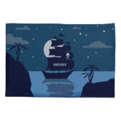 Individuelle Name Pirate Ship Pillowcases Kissenbezug (Rückseite)