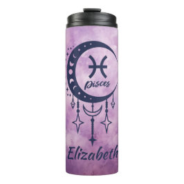 Individuelle Name Pisces Zodiac Sign Thermosbecher