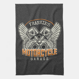 Individuelle Name Pistolen Wings Motorrad Fahrradg Geschirrtuch