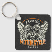 Individuelle Name Pistolen Wings Motorrad Fahrradg Schlüsselanhänger (Vorderseite)