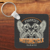 Individuelle Name Pistolen Wings Motorrad Fahrradg Schlüsselanhänger (Vorderseite)