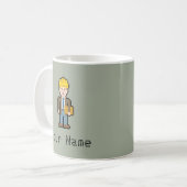 Individuelle Name Pixel Architect Kaffeetasse (Vorderseite Links)