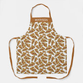 Individuelle Name Pizza Pattern Schürze (Vorderseite)