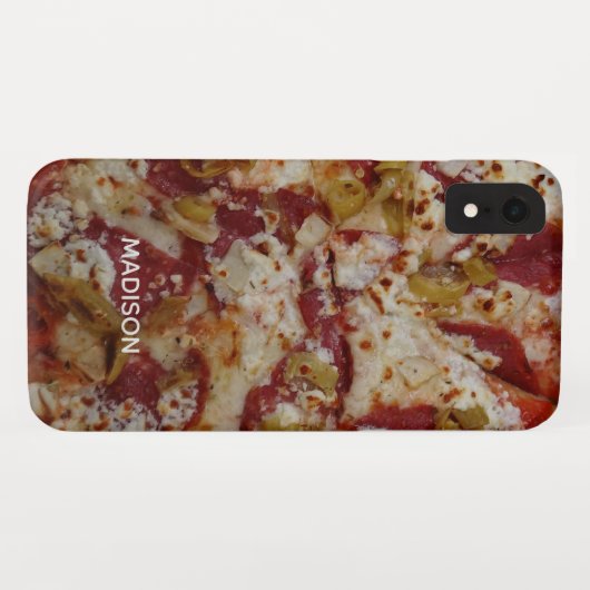 Individuelle Name Pizza Rustica Telefonzellen Case-Mate iPhone Hülle (Rückseite (Horizontal))