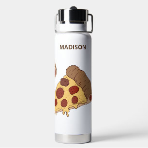 Individuelle Name Pizza Slices Trinkflasche