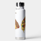 Individuelle Name Pizza Slices Trinkflasche (rechts)