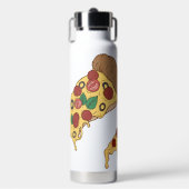 Individuelle Name Pizza Slices Trinkflasche (Vorderseite)