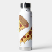 Individuelle Name Pizza Slices Trinkflasche (Links)