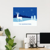 Individuelle Name-Plakat für Reindee Poster (Heimbüro)