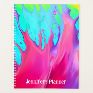 Individuelle Name-Planer für flüssige Kunst Planer