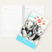 Individuelle Name-Planer mit Couple Elephant Planer (Anzeige)