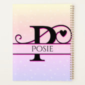 Individuelle Name-Planer, Personalisierter Planer (Rückseite)