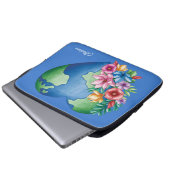 Individuelle Name Planet Earth Heart Laptopschutzhülle (Vorne Knopf)