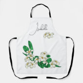 Individuelle Name Plumeria Schürze (Vorderseite)