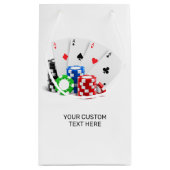 Individuelle Name Poker / Casino Kleine Geschenktüte (Rückseite)
