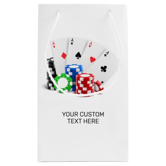 Individuelle Name Poker / Casino Kleine Geschenktüte (Rückseite)