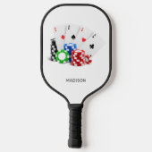 Individuelle Name Poker / Casino Pickleball Schläger (Rückseite)