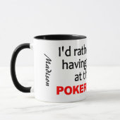 Individuelle Name Poker Tasse (Links)