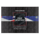 Individuelle Name, Polizeibedienstete - Jahrestag Schneidebrett (Vorderseite)