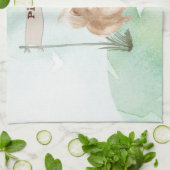 Individuelle Name Pommeranian Haustier Hund Geschirrtuch (Gefaltet)