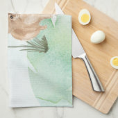 Individuelle Name Pommeranian Haustier Hund Geschirrtuch (Viertel Falte)