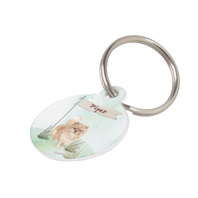 Individuelle Name Pommeranian Haustier Hund Haustiermarke (Seite)