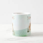 Individuelle Name Pommeranian Haustier Hund Kaffeetasse (Mittel)