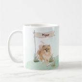 Individuelle Name Pommeranian Haustier Hund Kaffeetasse (Links)