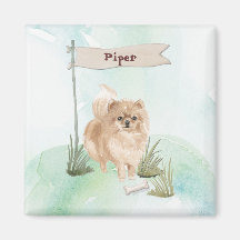 Individuelle Name Pommeranian Haustier Hund