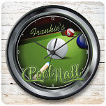 Individuelle Name Pool Hall Billiard Spielzimmer S Große Wanduhr<br><div class="desc">Individuelle Name Pool Hall Billiard Spielzimmer Snooker große Uhr</div>