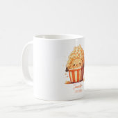 Individuelle Name Popcorn Kaffee Tasse (Vorderseite Links)