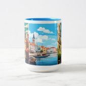 Individuelle Name Portugal Zweifarbige Tasse (Mittel)