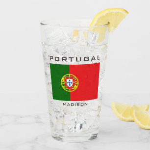 Individuelle Name Portugese Flag Glas