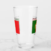 Individuelle Name Portugese Flag Glas (Links)