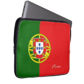 Individuelle Name Portugese Flag Laptopschutzhülle (Vorne Rechts)