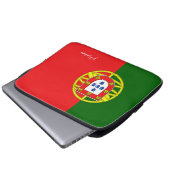 Individuelle Name Portugese Flag Laptopschutzhülle (Vorne Knopf)