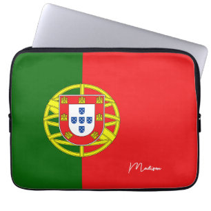 Individuelle Name Portugese Flag Laptopschutzhülle