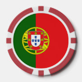 Individuelle Name Portugese Flag Pokerchips (Vorderseite)