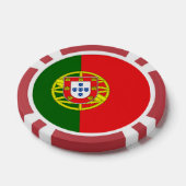 Individuelle Name Portugese Flag Pokerchips (Einzeln)